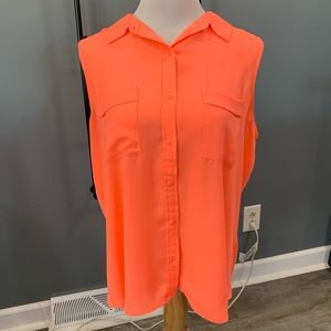Bright orange XL tank top